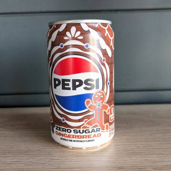 PEPSI® ZERO SUGAR GINGERBREAD MINI CAN Limited Edition - Picture 2 of 4